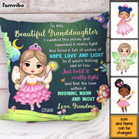 Personalized Gift For Granddaughter To My Granddaughter Fairy Theme Pillow 31068 thumb 1