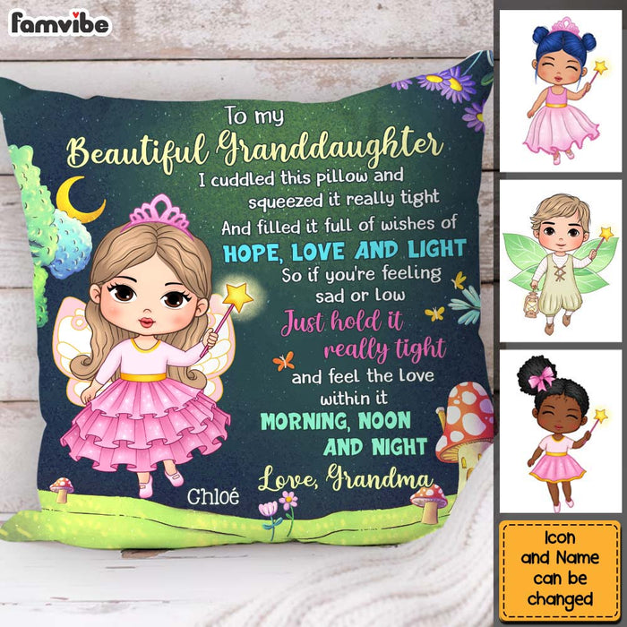 Personalized Gift For Granddaughter To My Granddaughter Fairy Theme Pillow 31068 1
