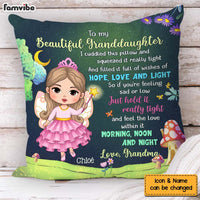 Personalized Gift For Granddaughter To My Granddaughter Fairy Theme Pillow 31068 thumb 1