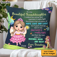 Personalized Gift For Granddaughter To My Granddaughter Fairy Theme Pillow 31068 thumb 1