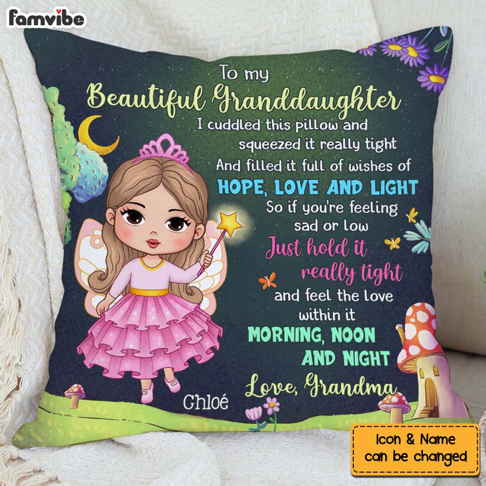 Personalized Gift For Granddaughter To My Granddaughter Fairy Theme Pillow 31068 1