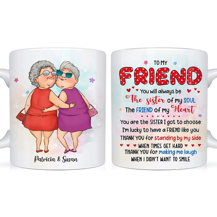 Personalized Gift For Friends The Sister Of My Soul Mug 31078 1