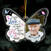 Personalized Butterfly Memorial Those We Love Don't Go Away Ornament 30083 1
