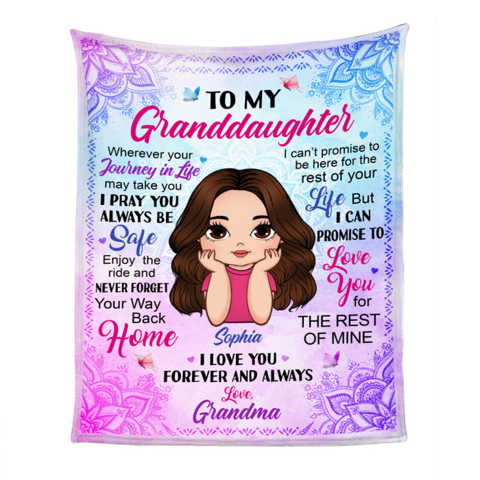 Personalized Gift For Granddaughter Mandala Blanket 31095 1