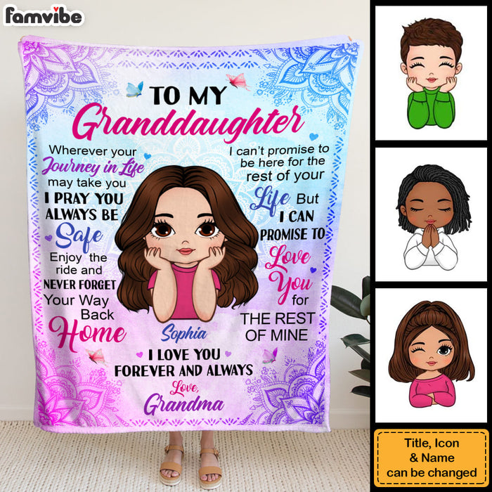 Personalized Gift For Granddaughter Mandala Blanket 31095 1
