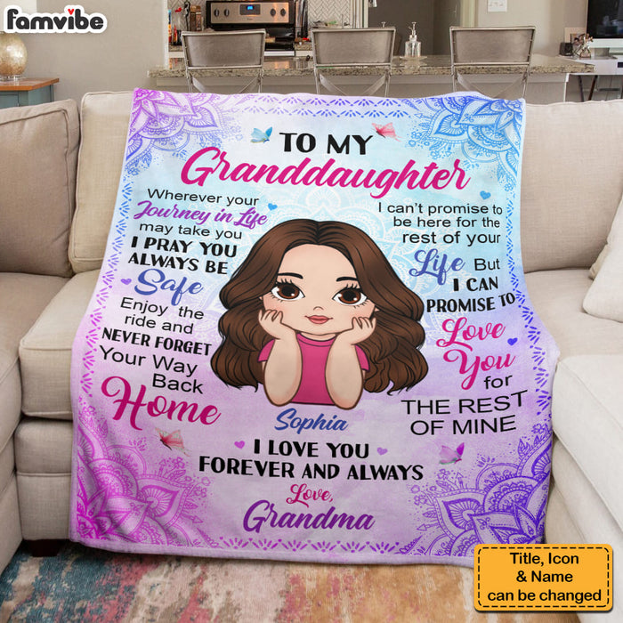 Personalized Gift For Granddaughter Mandala Blanket 31095 1