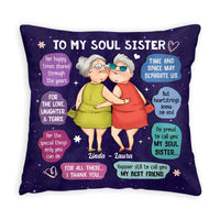 Personalized Gift For Friend I'm Proud To Call You My Soul Sister Pillow 31100 thumb 1