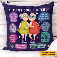 Personalized Gift For Friend I'm Proud To Call You My Soul Sister Pillow 31100 thumb 1
