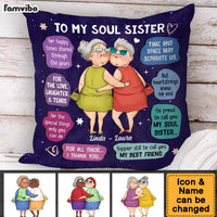 Personalized Gift For Friend I'm Proud To Call You My Soul Sister Pillow 31100 thumb 1