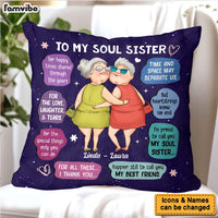 Personalized Gift For Friend I'm Proud To Call You My Soul Sister Pillow 31100 thumb 1