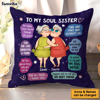 Personalized Gift For Friend I'm Proud To Call You My Soul Sister Pillow 31100 thumb 1