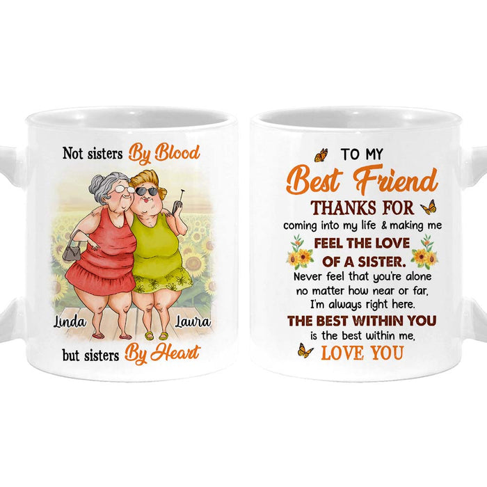 Personalized Gift For Friend Sisters By Heart Mug 31102 1