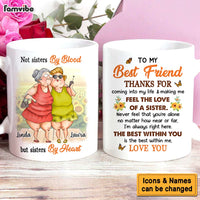 Personalized Gift For Friend Sisters By Heart Mug 31102 thumb 1