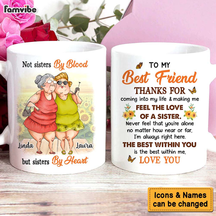 Personalized Gift For Friend Sisters By Heart Mug 31102 1