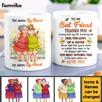 Personalized Gift For Friend Sisters By Heart Mug 31102 thumb 1