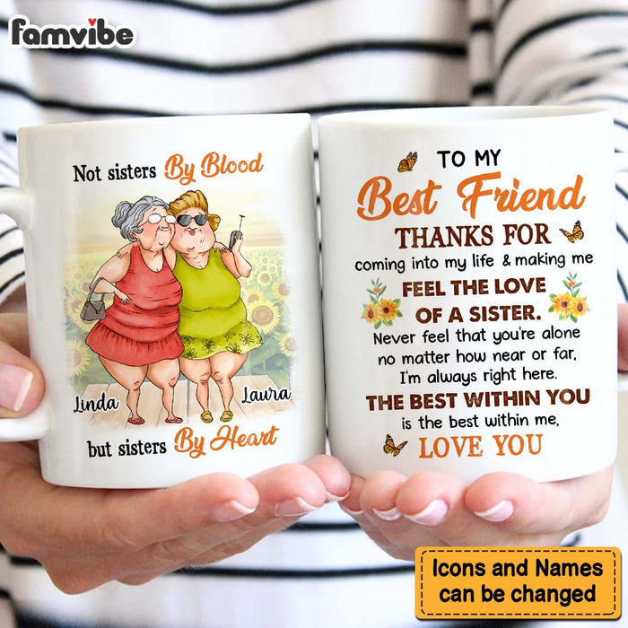 Personalized Gift For Friend Sisters By Heart Mug 31102 1