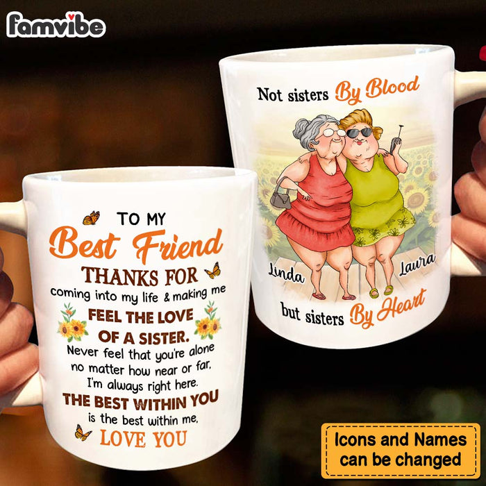 Personalized Gift For Friend Sisters By Heart Mug 31102 1