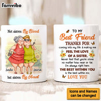 Personalized Gift For Friend Sisters By Heart Mug 31102 thumb 1