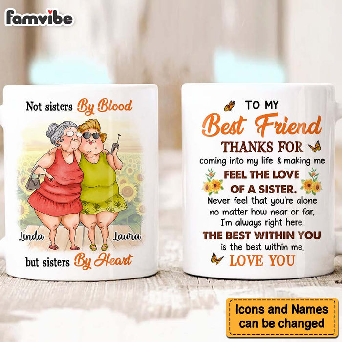 Personalized Gift For Friend Sisters By Heart Mug 31102 1