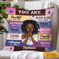 Personalized Gift For Daughter Bible Verses God Says You Are Pillow 31109 thumb 1