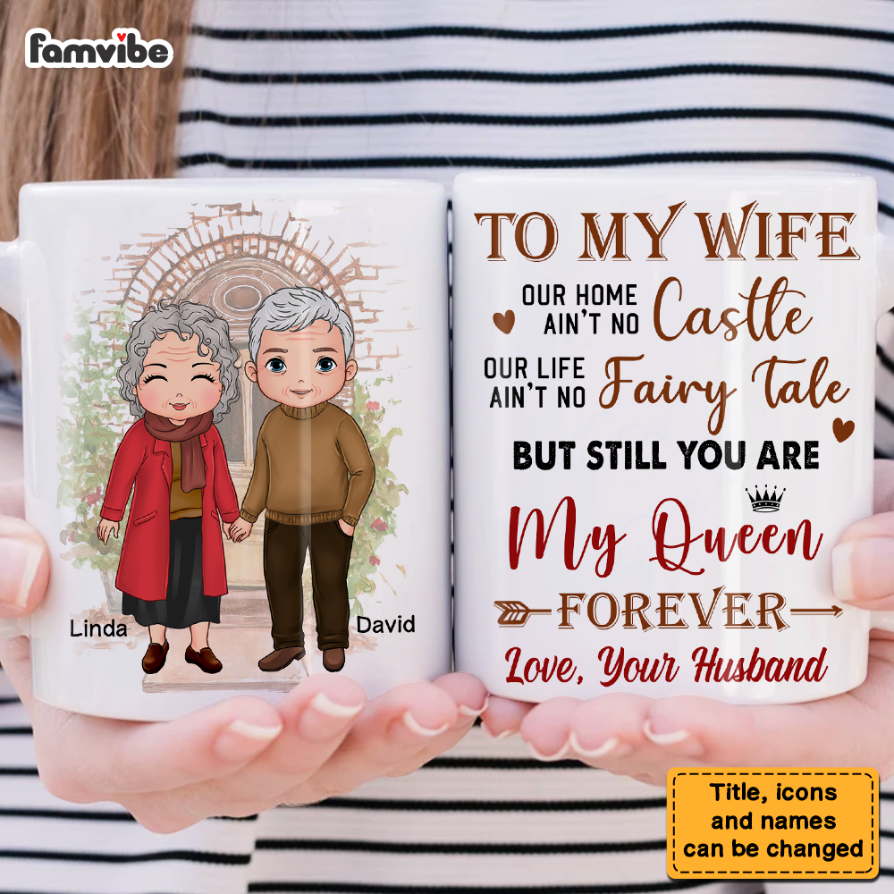 Personalized Couple Gift You Are My Queen Forever Mug 31113 Primary Mockup