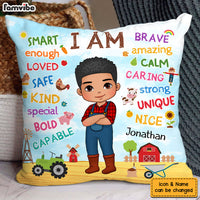 Personalized Gift For Grandson Farmer Life Pillow 31128 thumb 1