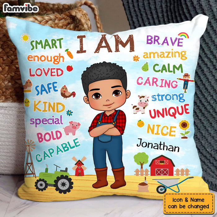 Personalized Gift For Grandson Farmer Life Pillow 31128 1