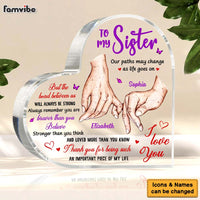Personalized Gift For Friends Sisters Promise Hands Acrylic Plaque 31130 thumb 1