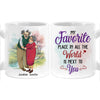 Personalized Couple My Favorite Place In All The World Is Next To You Mug 31133 1