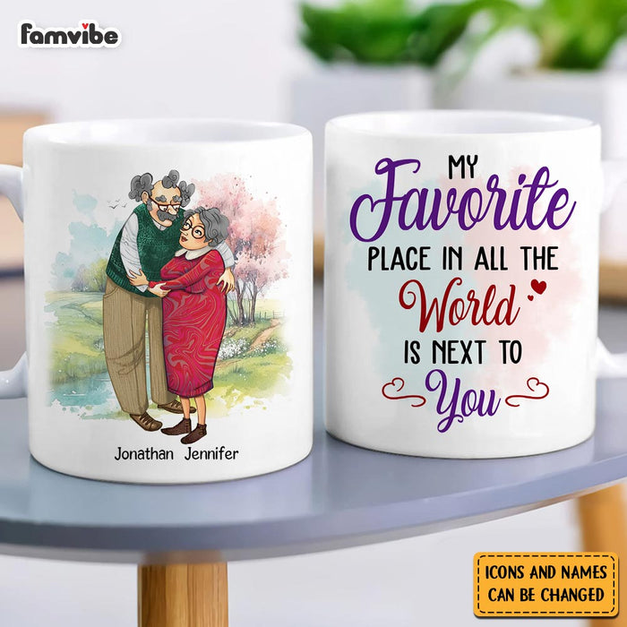 Personalized Couple My Favorite Place In All The World Is Next To You Mug 31133 1