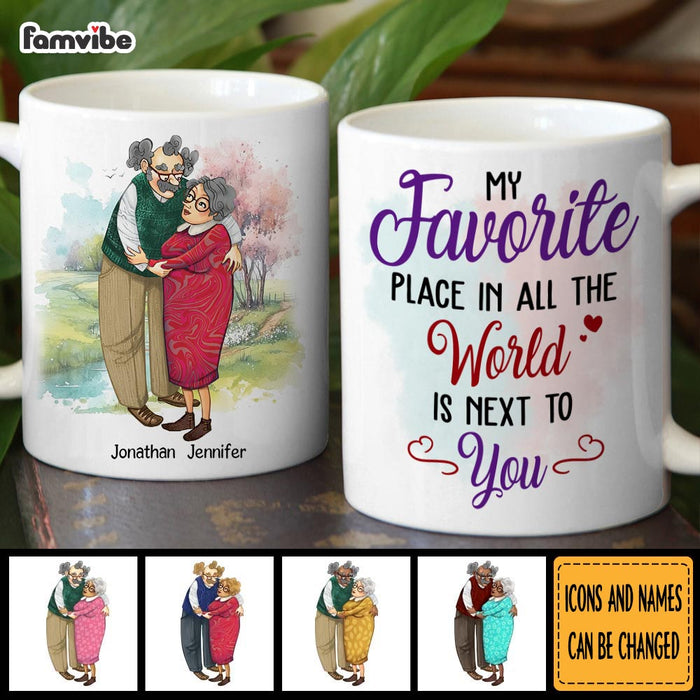 Personalized Couple My Favorite Place In All The World Is Next To You Mug 31133 1