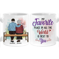 Personalized Couple My Favorite Place In All The World Is Next To You Mug 31134 thumb 1