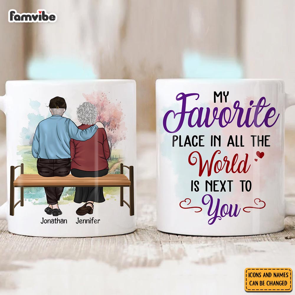 Personalized Couple My Favorite Place In All The World Is Next To You Mug 31134 Primary Mockup