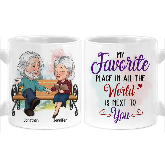 Personalized Couple My Favorite Place In All The World Is Next To You Mug 31135 1