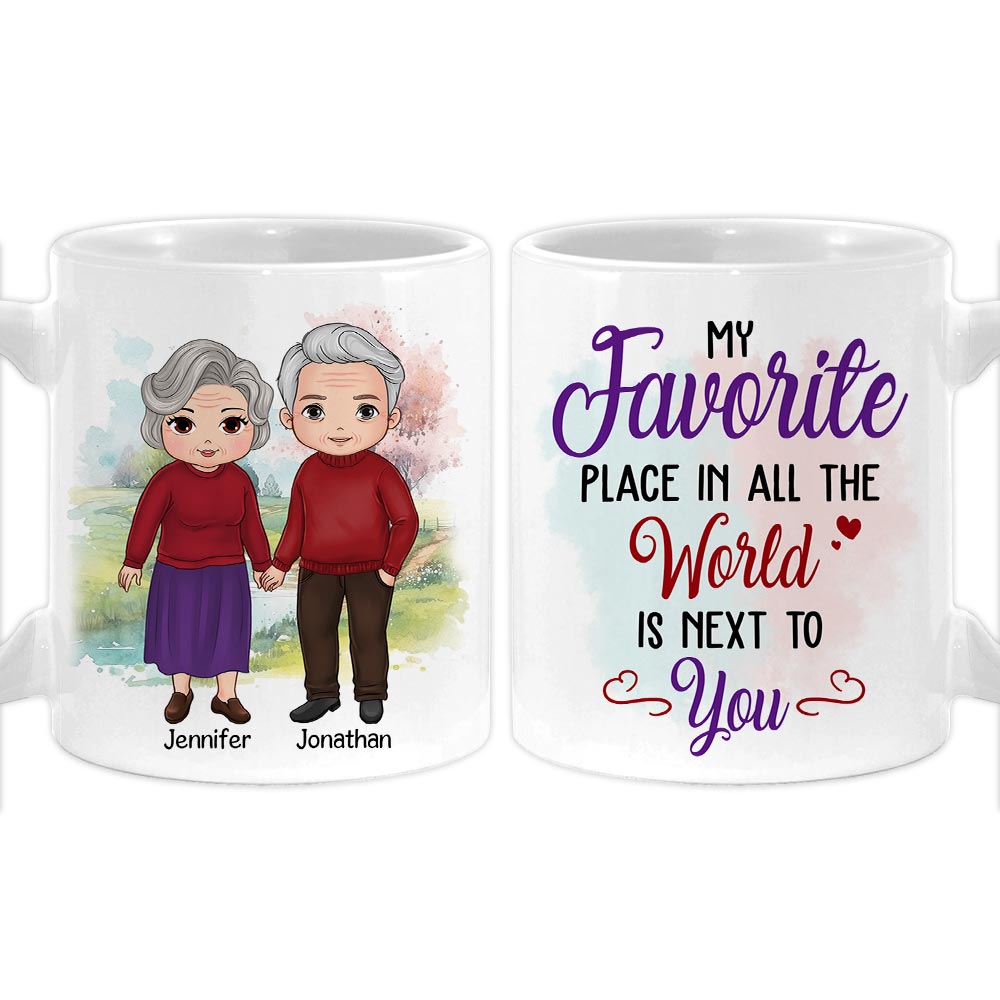 Personalized Couple My Favorite Place In All The World Is Next To You Mug 31136 Primary Mockup