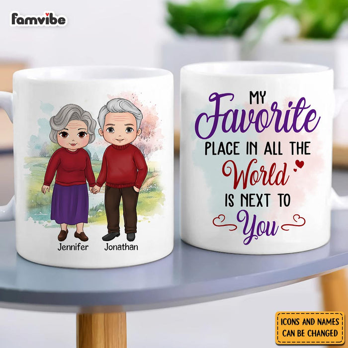 Personalized Couple My Favorite Place In All The World Is Next To You Mug 31136 1