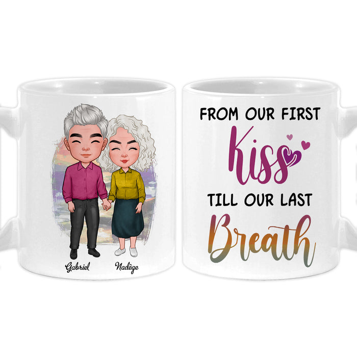 Personalized Couple From Our First Kiss Mug 31139 1