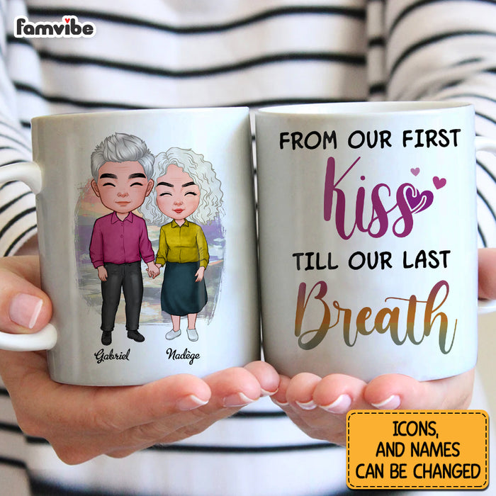 Personalized Couple From Our First Kiss Mug 31139 1