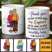 Personalized Couple Gift Thank You For Being The Reason Behind My Happiness Mug 31161 thumb 1
