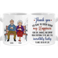 Personalized Couple Gift Thank You For Being The Reason Behind My Happiness Mug 31162 thumb 1