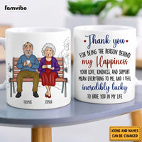 Personalized Couple Gift Thank You For Being The Reason Behind My Happiness Mug 31162 thumb 1