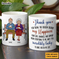 Personalized Couple Gift Thank You For Being The Reason Behind My Happiness Mug 31162 thumb 1