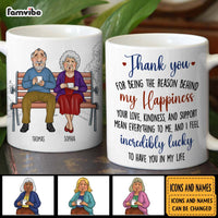 Personalized Couple Gift Thank You For Being The Reason Behind My Happiness Mug 31162 thumb 1