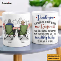 Personalized Couple Gift Thank You For Being The Reason Behind My Happiness Mug 31164 thumb 1