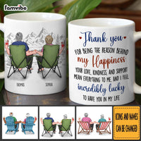 Personalized Couple Gift Thank You For Being The Reason Behind My Happiness Mug 31164 thumb 1