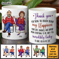Personalized Couple Gift Thank You For Being The Reason Behind My Happiness Mug 31165 thumb 1