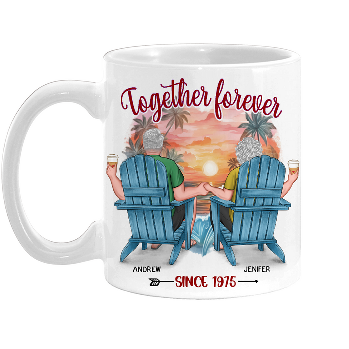 Personalized Old Couple Gift Together Forever Mug 31172 1