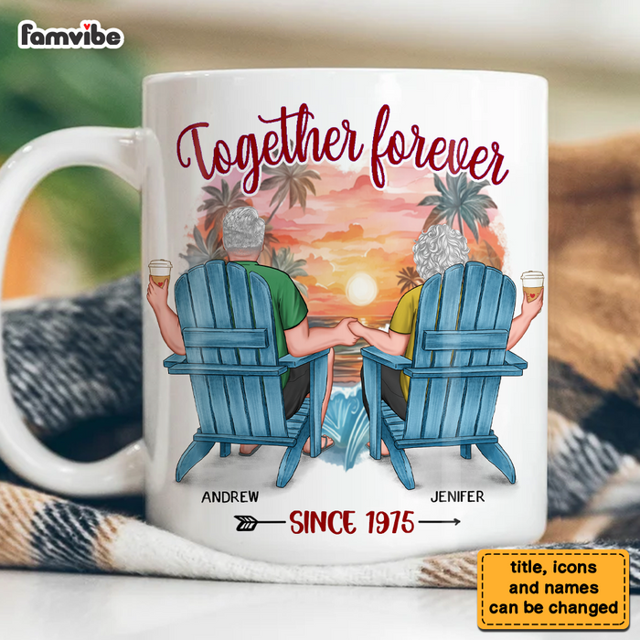 Personalized Old Couple Gift Together Forever Mug 31172 1