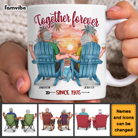 Personalized Old Couple Gift Together Forever Mug 31172 thumb 1