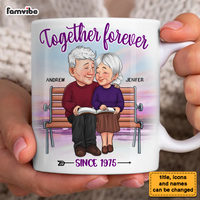 Personalized Old Couple Gift Together Forever Mug 31174 thumb 1